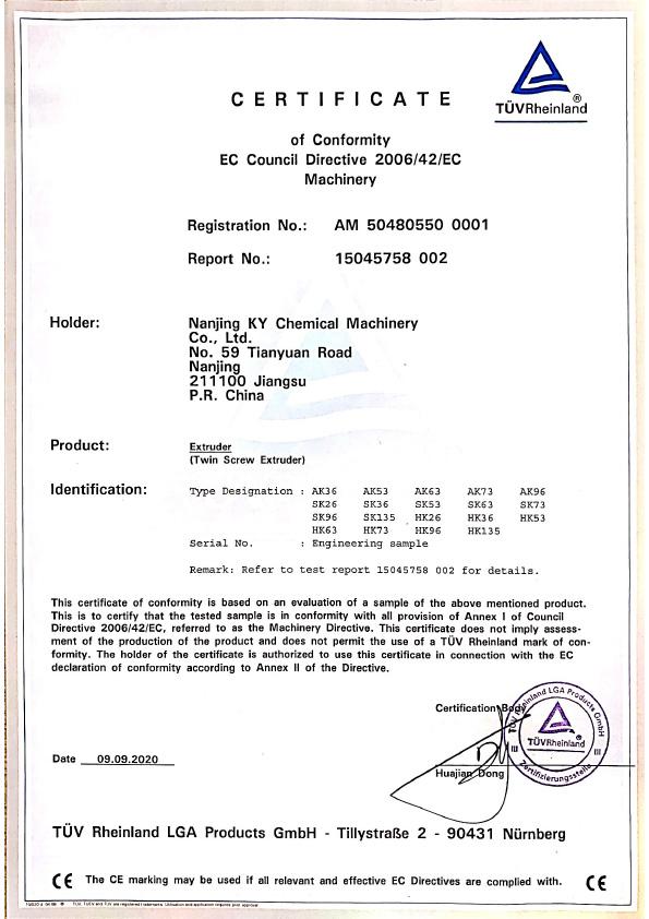 Conformity EC Council Directive 